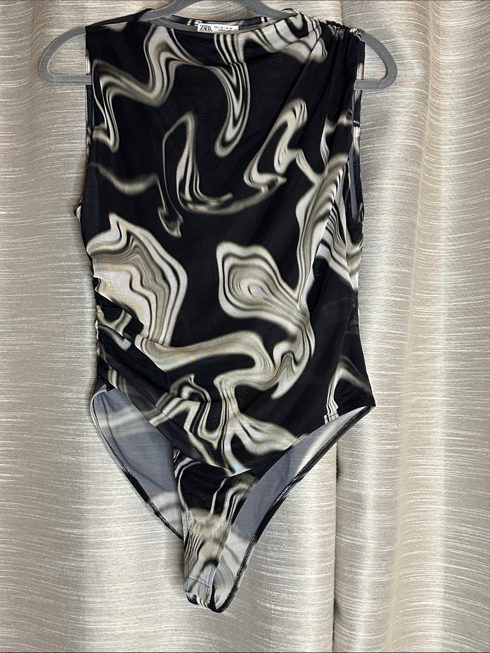 ZARA Sheer Mesh Bodysuit
